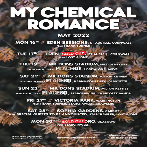 My Chemical Romance UK Tour