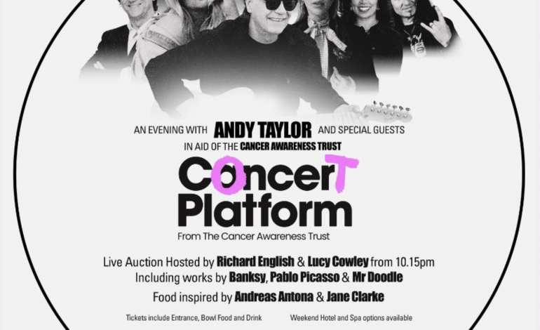 Andy Taylor And Special Guest Perform Charity Concert For Cancer Platform
