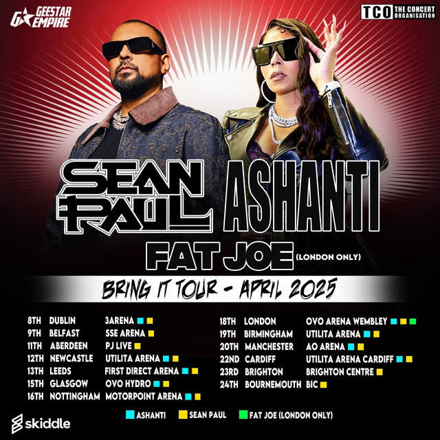 Sean Paul Ashanti Tour Dates