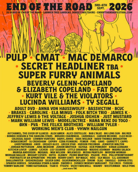 End Of The Road Festival 2026 Announce A  Lineup of 100 Acts For Its 20th Year