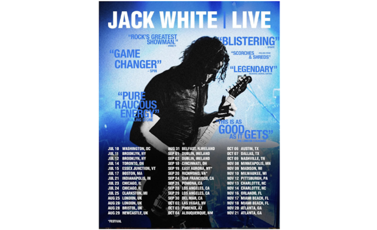 Jack White Adds UK Dates To 2026 Tour
