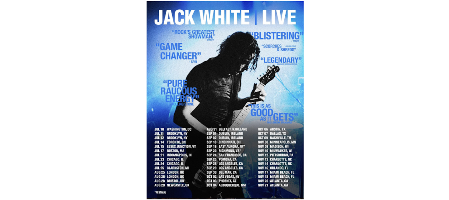 Jack White Adds UK Dates To 2026 Tour