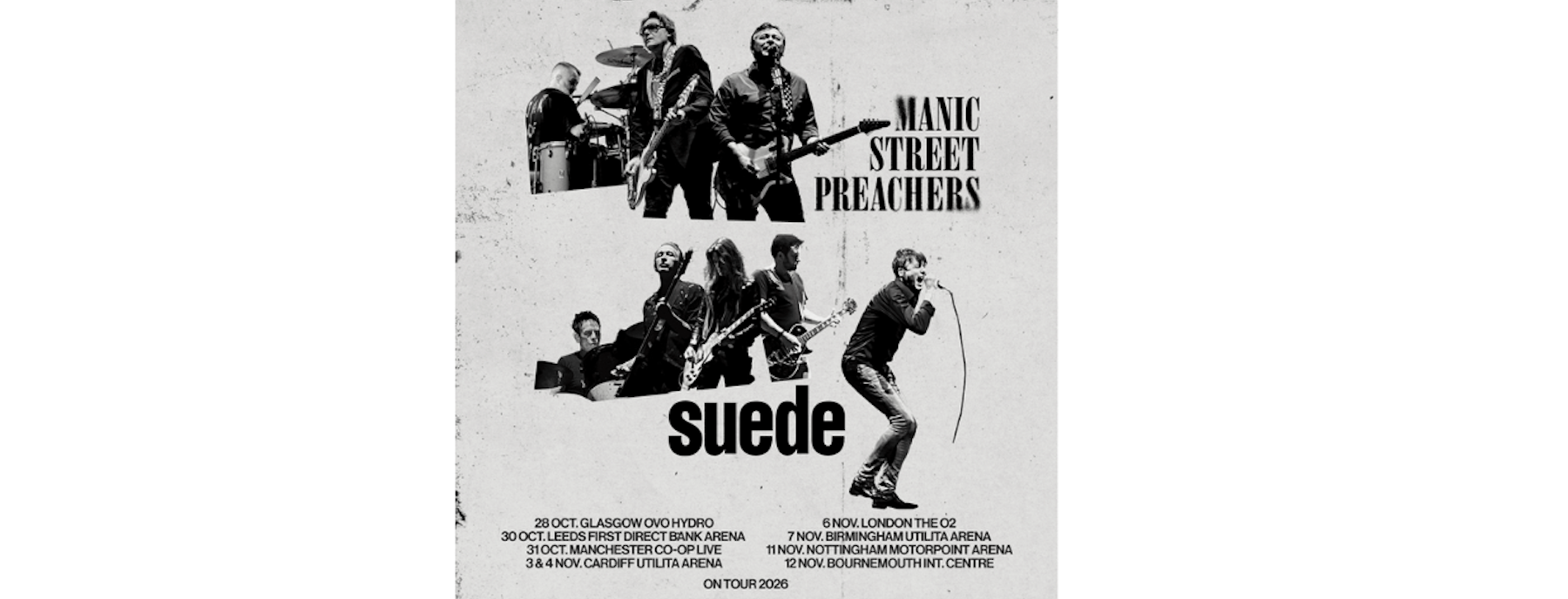 Manic Street Preachers and Suede Announce Joint UK Headline Tour