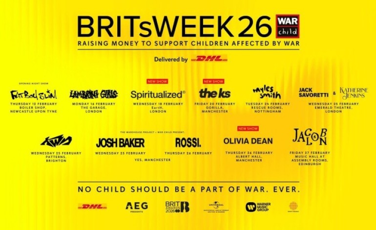 BRITs Week 26 Raises £1.16 Million For War Child In Biggest-Ever Series
