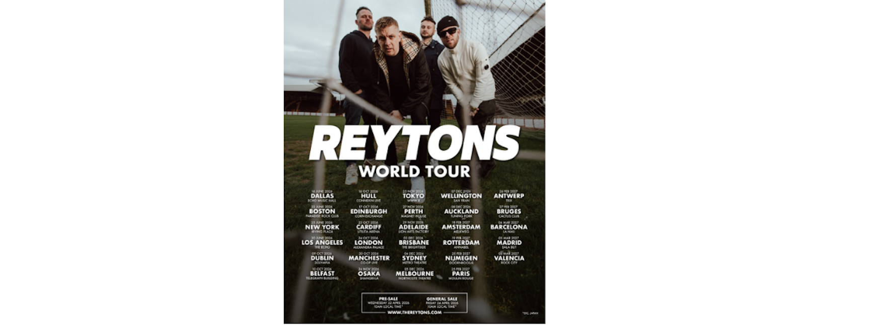 The Reytons Announce Massive First-Ever World Tour