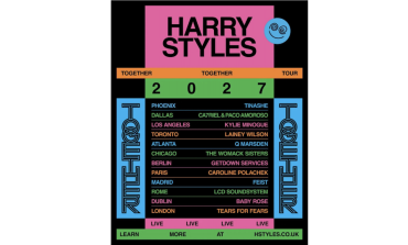 Harry Styles Announces Final 'Together, Together' Tour Dates In UK, Europe and North America