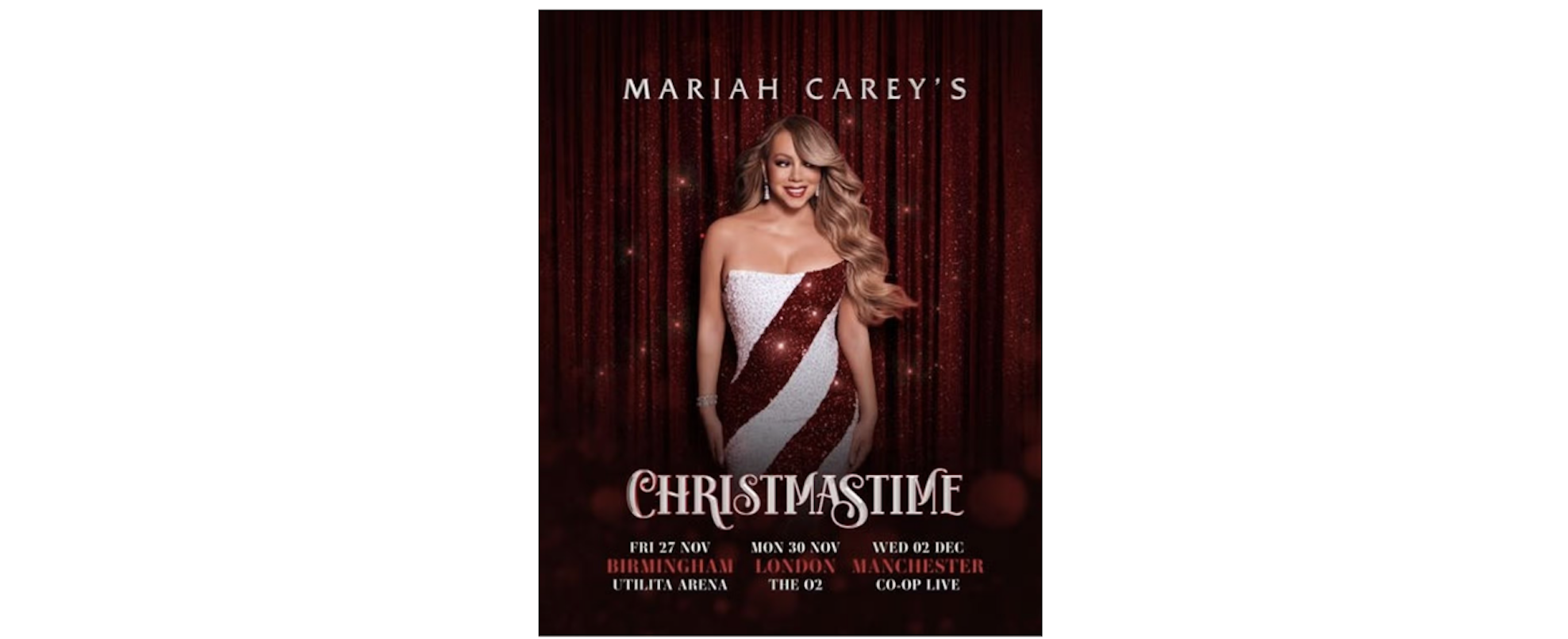 Mariah Carey Announces UK Dates for 'Christmastime' Arena Tour