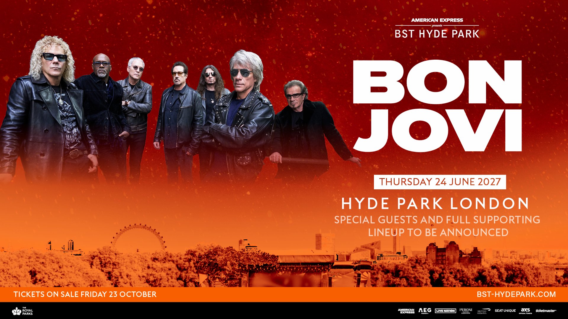 Bon Jovi Return As First Headliner For BST Hyde Park 2027